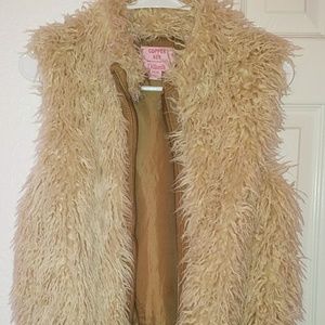 Faux fur vest